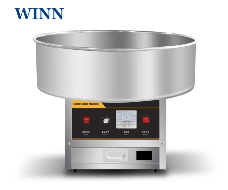 WINN Stainless Steel Electric sweet cotton candy machine 220V/110v Fancy cotton candy maker Floss Machine Spun sugar Processor