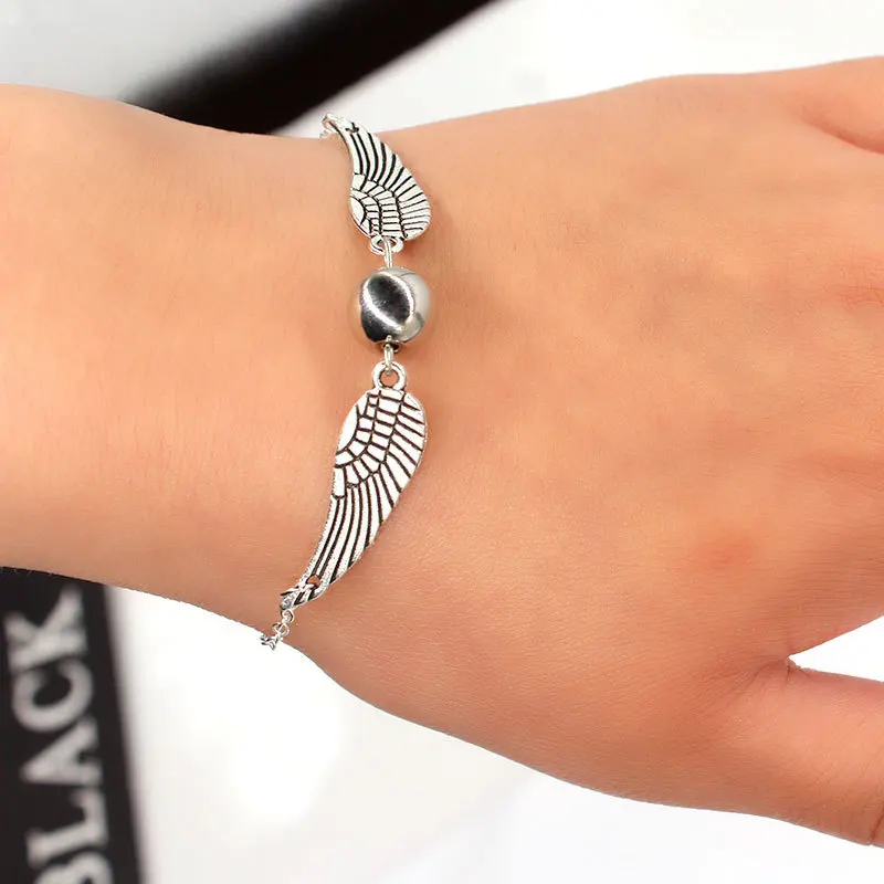 

Bright Ball Golden Snitch Creative Wing Bracelet Couple Style