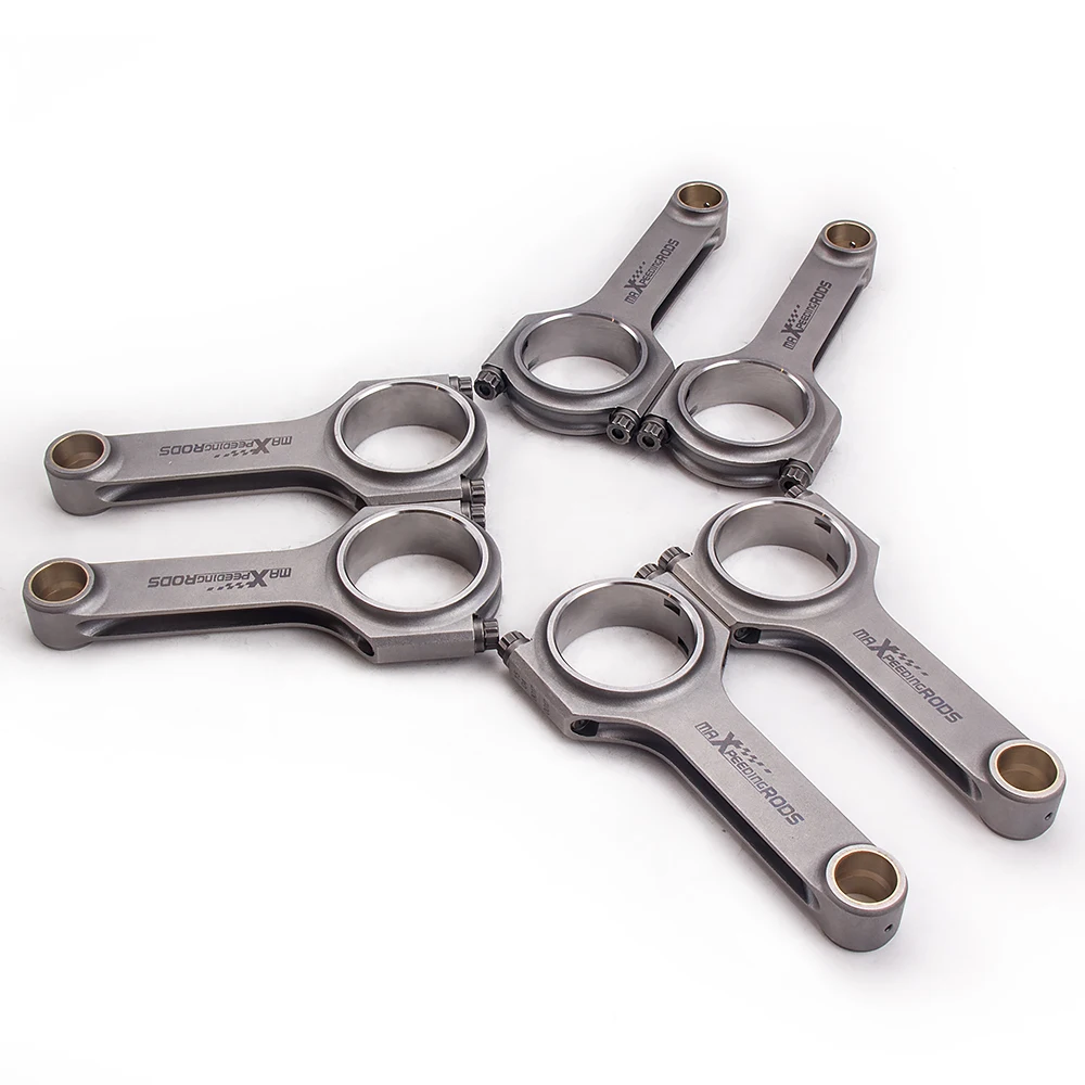 

164mm Connecting Rods Rod for VW VR6 Golf 2.8 2.9 5/16 ARP2000 Floating Balanced Crankshaft Piston Screws Pin
