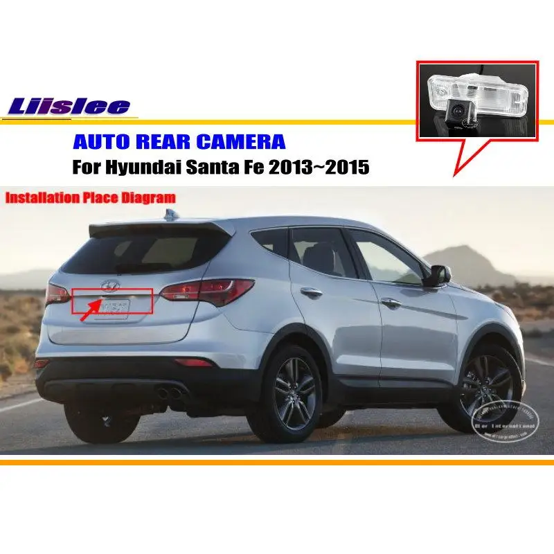 Liislee Автомобильная камера заднего вида для hyundai Santa Fe 2013~ /камера заднего вида/HD CCD RCA NTST PAL/светильник номерного знака