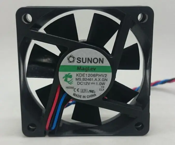 

SUNON 6015 fan 1W 6CM 12V ultra quiet cooling fan KDE1206PHV2