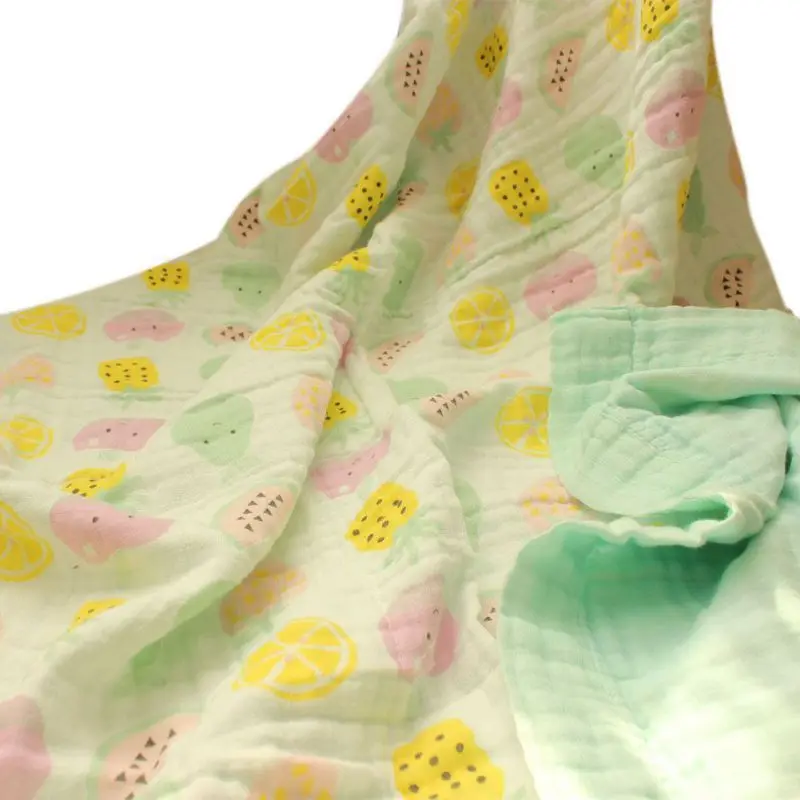 Новый 120*120 см 4 слоя детские пеленки толстые детское одеяло Текстиль хлопок новорожденных мультфильм животных дети мягкие одеяла для