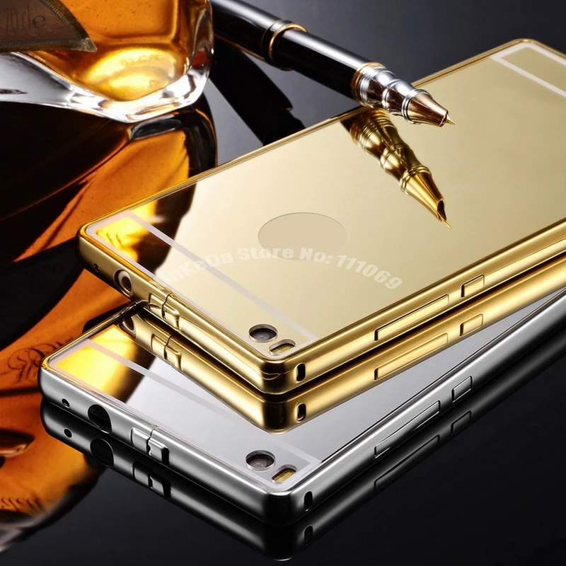 

10pcs Luxury Acrylic Aluminum Metal Mirror Case For Huawei Ascend P9 P8 Lite P7 G8 G7 Mate 8 7 S Nexus 6P Honor 7 7i 6 plus 5x