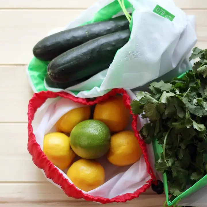 12 шт. многоразовые овощные сетчатые мешки моющиеся экологически чистые сумки для продуктовых покупок хранения фруктов овощей игрушки разное