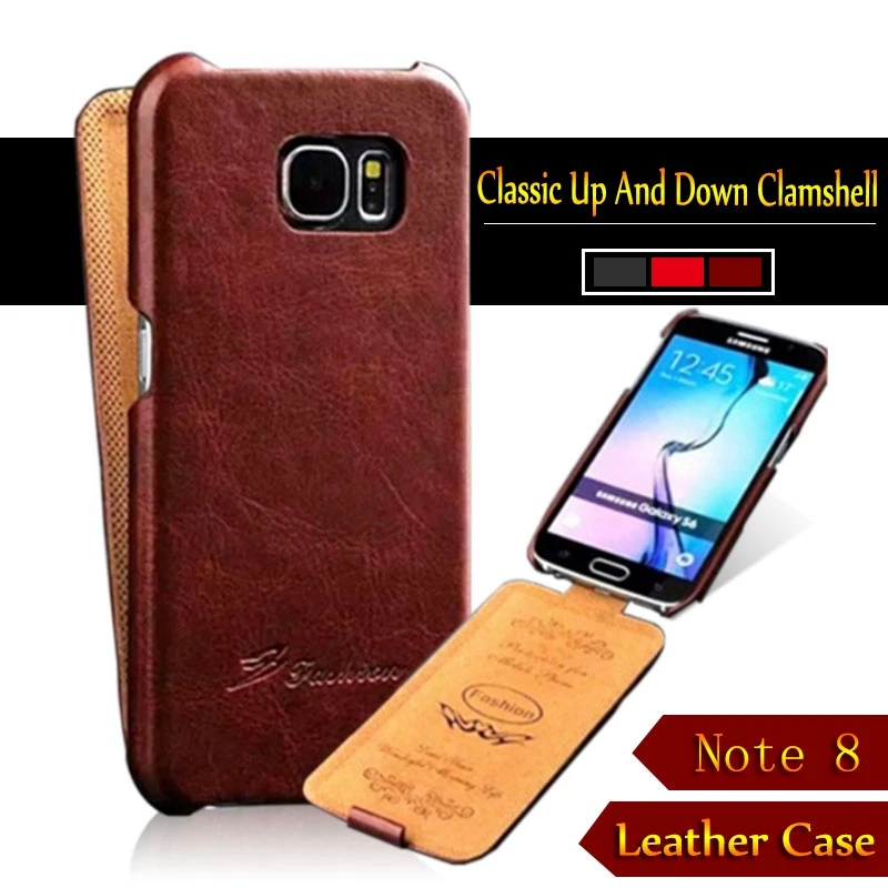 For Samsung Galaxy Note 8 6 3inch Top Quality Fashion Retro Vintage Vertical Flip Up Down