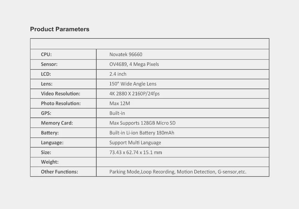 Bluavido 4K 2160P UHD Dash Cam DVR, gps трекер WDR с функцией ночного видения IMX323 Novatek 96660 автомобильный Камера видео Регистраторы Wi-Fi 150 градусов