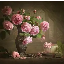 21151 цветок камелии-краска комплекты номеров для взрослых DIY