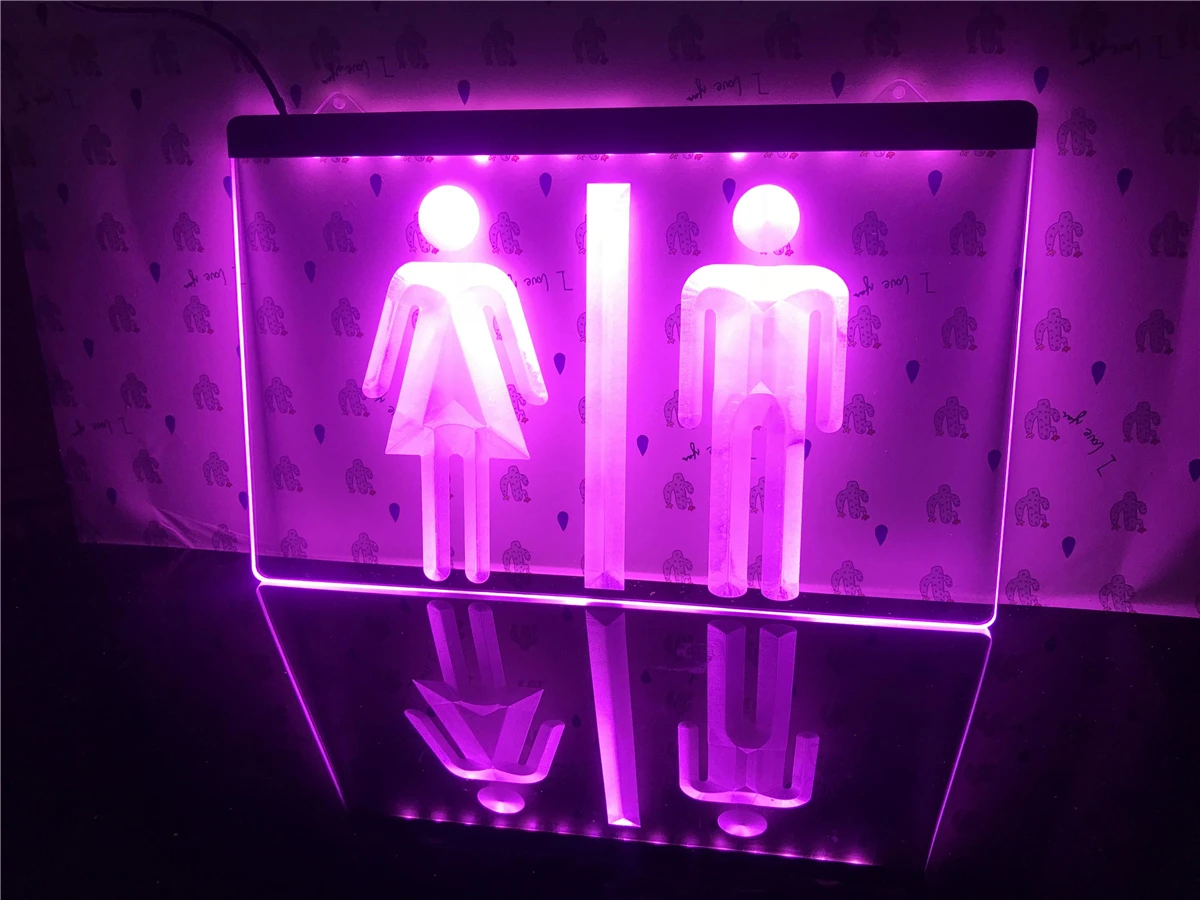 I219-светодиодный неоновый светильник для туалетных комнат