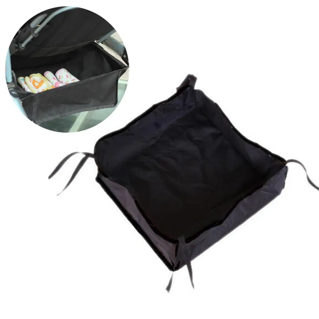 1pcs High-quality Cotton Baby Stroller Accessories Bags Storage Basket Winter Waterproof Wholesale 2016 Hot Sale Black