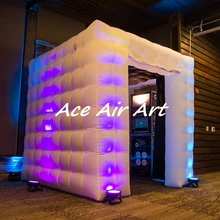 Недорогая портативная надувная фотокамера для селфи с черным фоном для свадебной вечеринки