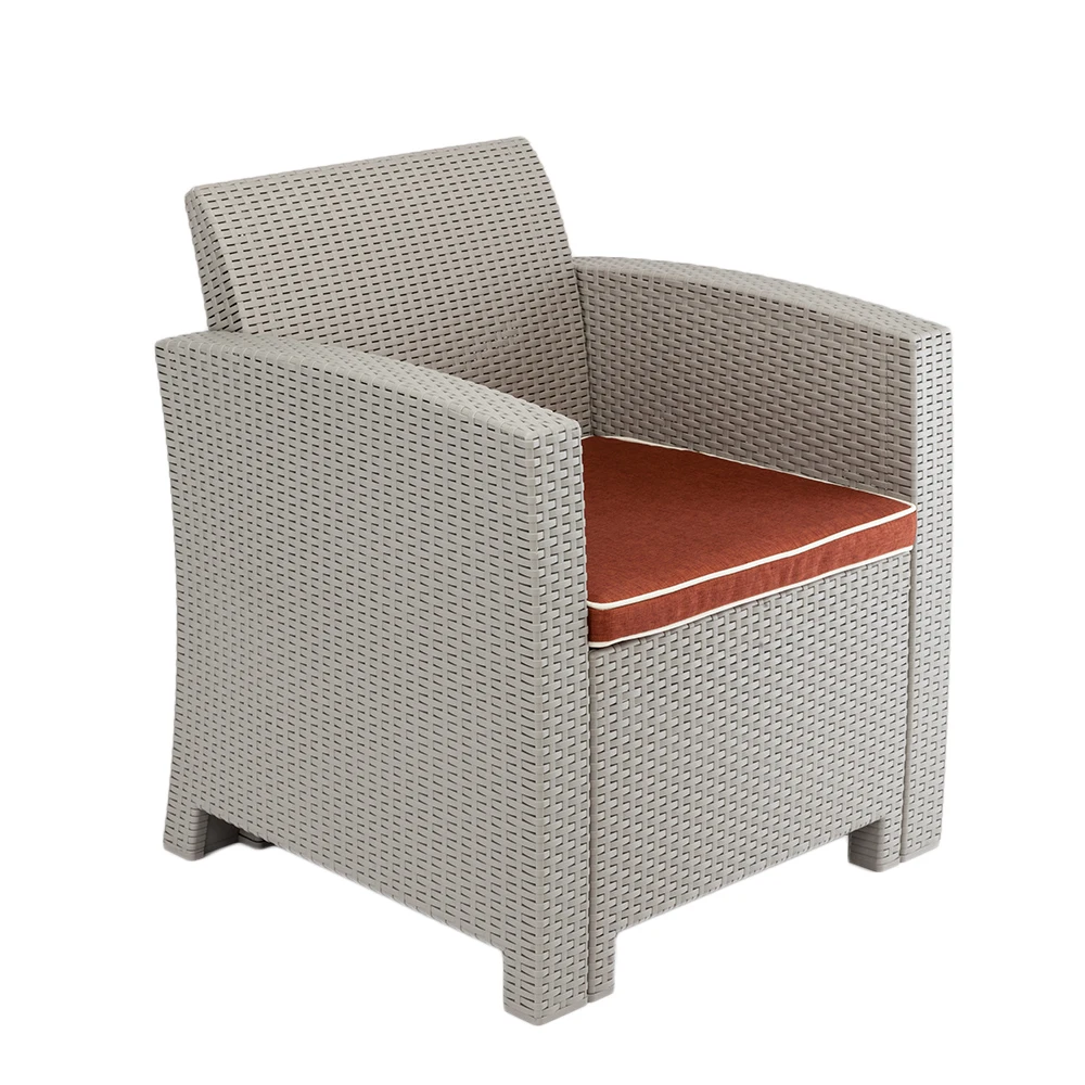 Weather Outdoor Patio Garden Furniture Sofa Gray White Weather Outdoor Patio Garden Furniture Sofa Gray White