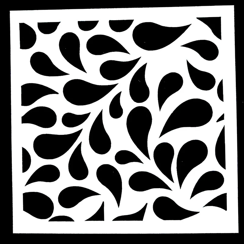 

1PC Water Drops Shaped Reusable Stencil Airbrush Painting Art DIY Home Decor Scrap booking Album Crafts