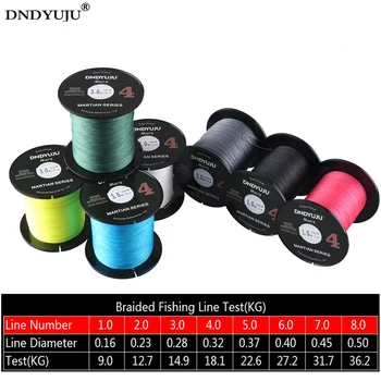 

DNDYUJU 500m Mars Series 4X PE Braided Line Carp Fishing Multifilament Fishing Line Super PE Braided