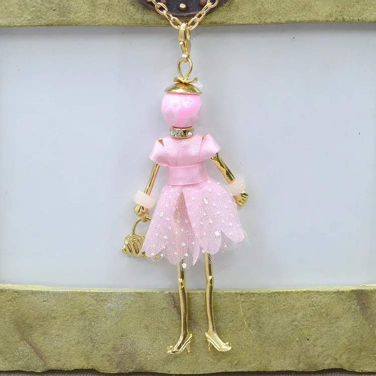 Buy Newest fashion women necklace Cute girl doll
