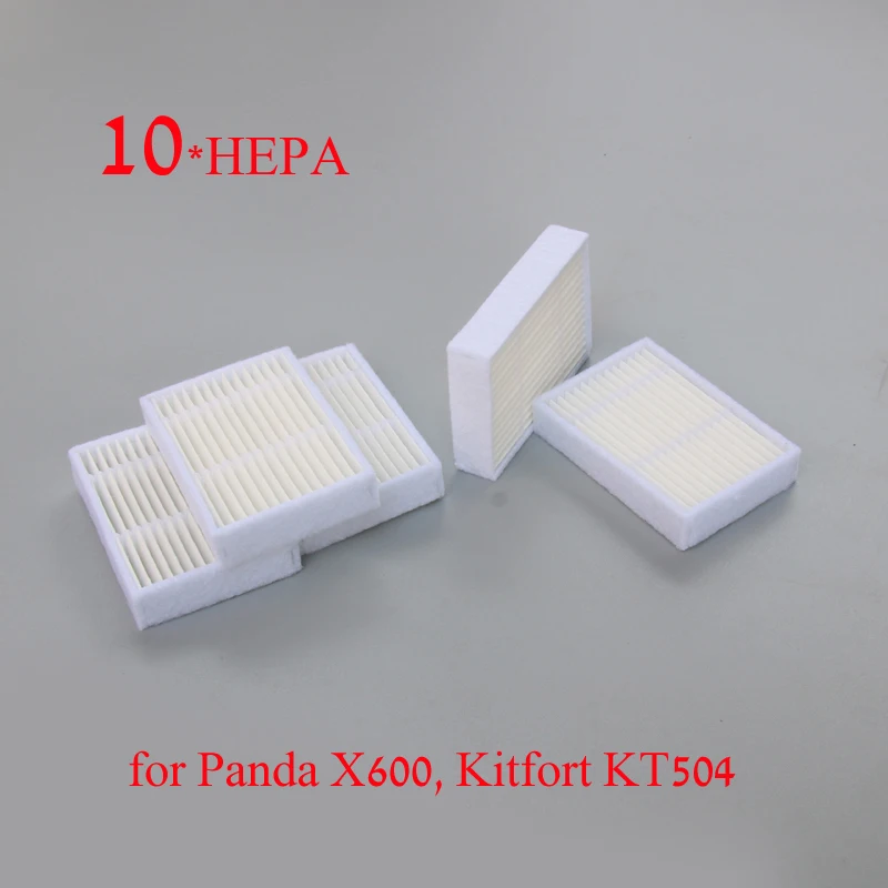 10 * HEPA фильтр для Panda X600 pet Kitfort KT504 Robotic Запчасти робота пылесоса|hepa filter|robot vacuum cleaner