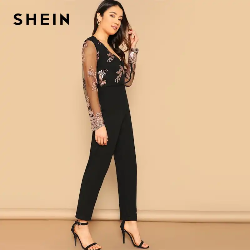 shein sequin jumpsuit