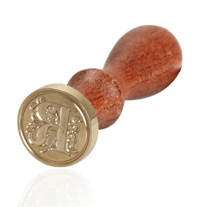 Initial Alphabet Letter R Wax Seal Stamp for Envelope Card Crafts