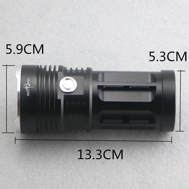 Тактический светодиодный фонарик лампы SKYRAY 5T6 8000 люмен 5X CREE xm l T6 свет велосипеда