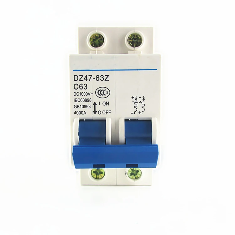 DZ47-63 2P 6A 10A 16A  20A 25A 32A 40A 50A 63A Mini Circuit Breaker MCB Cutout Switch Breaker Switch Chopper