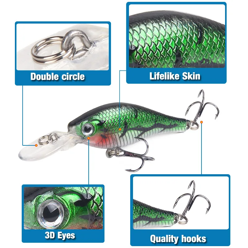 Fishing Lure Bait Floating Water Minnow Hard Bait 8.5cm/7g Artificial Bionic Fishing Bait Minnow Lure Hook Tackle jooyoo Fishing Lure Bait Floating Water Minnow Hard Bait 8.5cm/7g Artificial Bionic Fishing Bait Minnow Lure Hook Tackle jooyoo