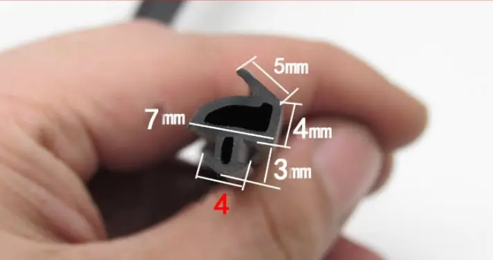 10 м O форма черная силиконовая полоса двери окна и стекла силиконовая уплотнительная полоса ветрозащитная Водонепроницаемая оконная Дверь Резиновая полоса