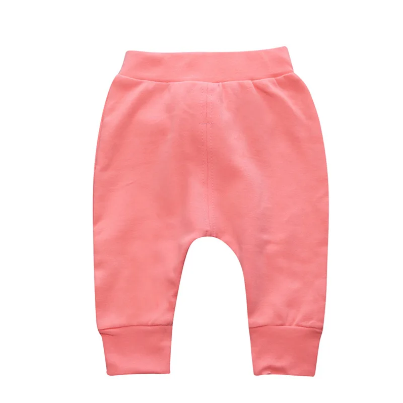 Весенне-осенние штаны для маленьких мальчиков и девочек Однотонные хлопковые длинные штаны для малышей штаны для новорожденных штаны для малышей леггинсы