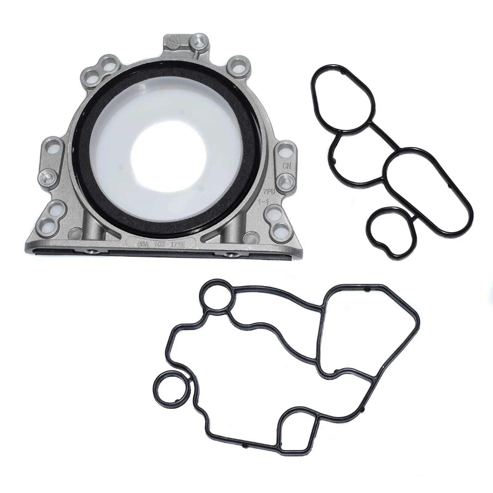 Wolfigo адаптер масляного охладителя прокладка& уплотнение коленчатого вала с набор фланцев 06F115441 06A103171A для Audi TT A4 A3 VW GOLF BEETLE Eos