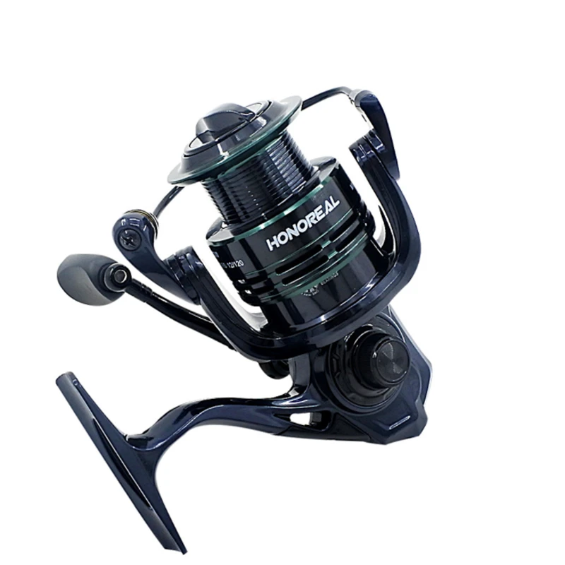 

Spinning Fishing Reel Front Drag System Gear Ratio 6.3:1 Ball Bearing 9BB+1 CNC Handle Rubber Knob Spool Fishing Tackles