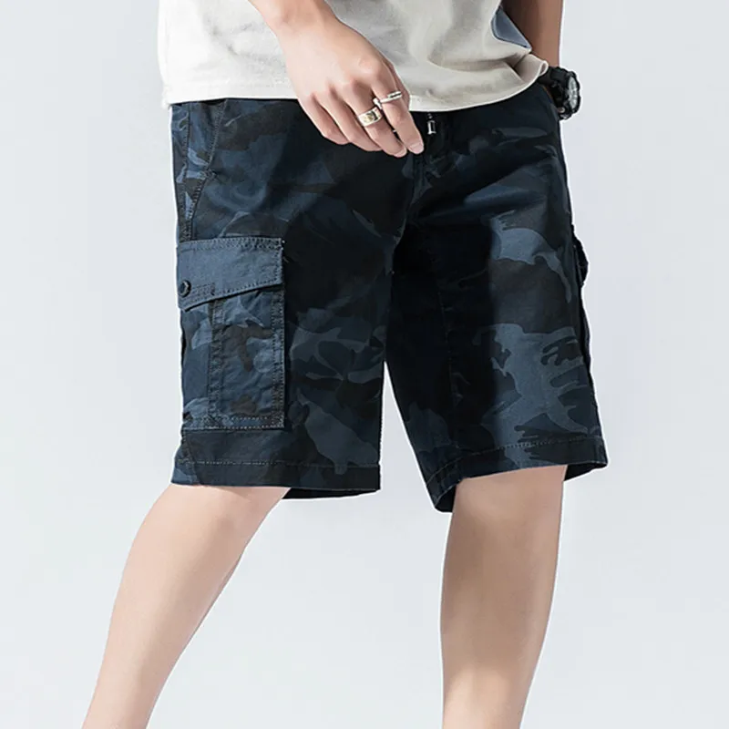 Promotion 2019 New Summer Men's Leisure Goods Shorts Quality Elastic Cotton Packaging Printing Fashion Men's Youth Pop Compression Shorts