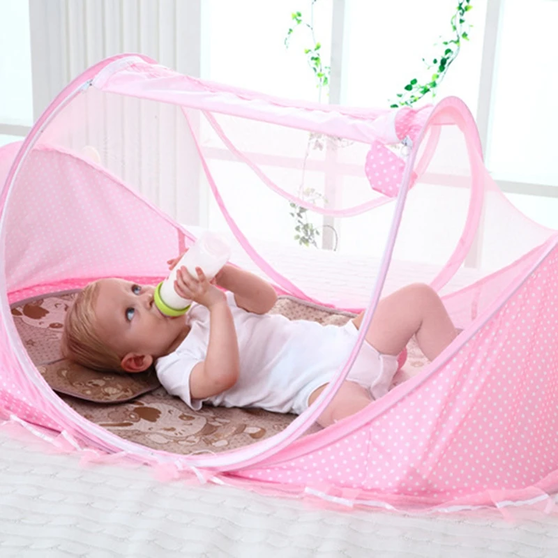 0-3 лет детская кровать, палатка для детских кроваток Портативный складываемая москитная сетка для новорожденных Спальня дорожная кровать