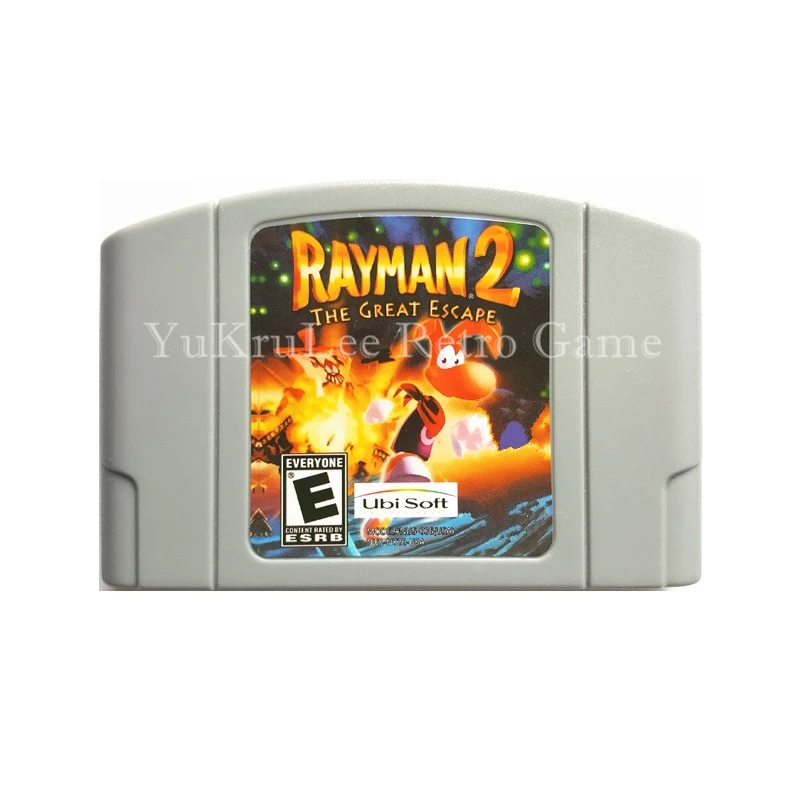 

Rayman 2 The Great Escape Video Game Cartridge Card for 64 Bit Family Game Console US NTSC Version English Languae N63