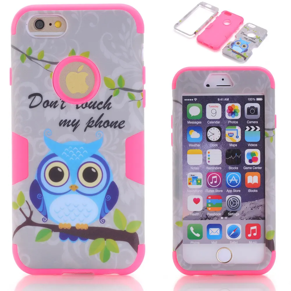 For Apple iPhone 5C 6 6S Plus Cute Bird Animal Kid Kids Child Children