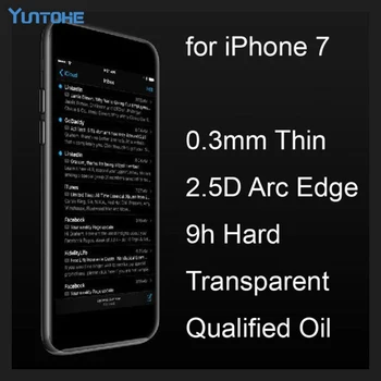 

Wholesale 0.3mm 2.5D 9H Explosion-Proof Premium Tempered Glass Screen Protector Film For Iphone 7 7 Plus 4.7 5.5 inch 50pcs/lot