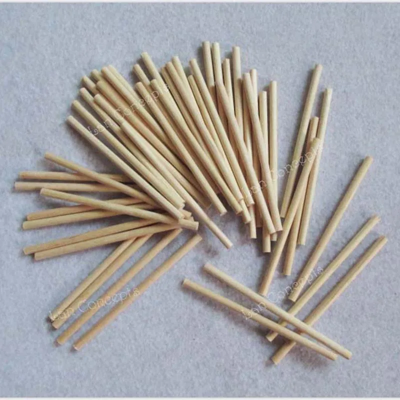 80x4mm Natural Color Round Ice-cream Sticks Popsicle Stick for Kids DIY crafts (1)