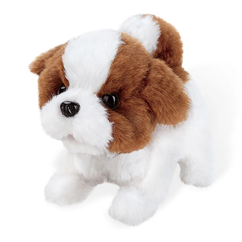 Animais de Estimação Filhote de Cachorro Brinquedos de Pelúcia Presentes de Brinquedo para Crianças Robô Cachorro Eletrônico Latindo Estande Andando Interativo Pelúcia Bonito Crianças 7 High Quality Brinquedos e hobbies