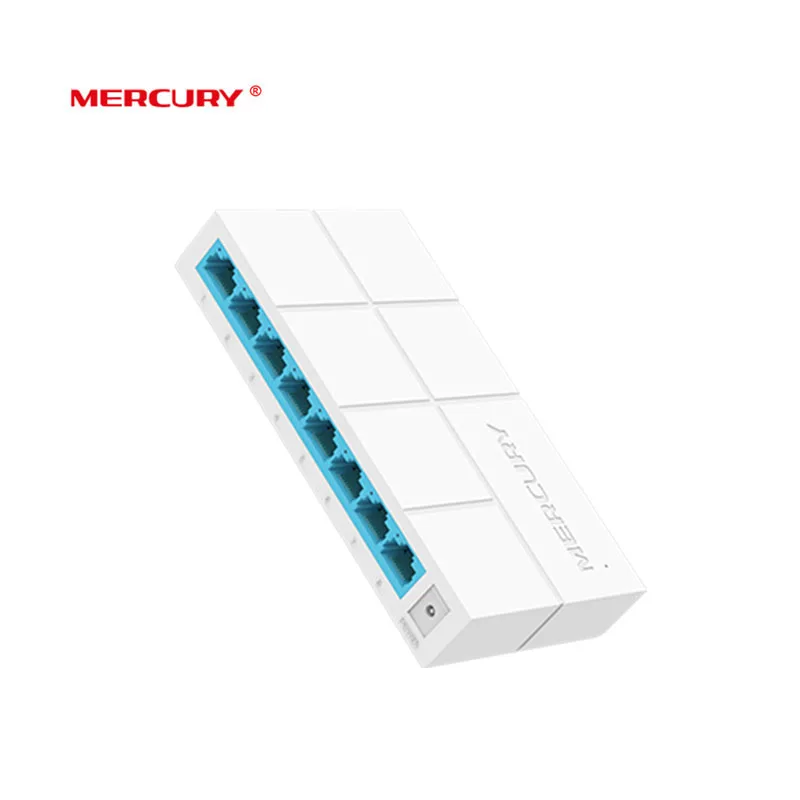 MERCURY Mini S108M 8 Порты и разъёмы RJ45 10/100 Мбит сетевой коммутатор настольный коммутатор Fast Ethernet-коммутатор HUB конвертер