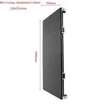 P3.91 SMD домашний светодиод экран дисплея 500x1000 мм литья под давлением алюминиевый шкаф, 128x256 точек, Светодиодная панель видео стены, светодиодный рекламный