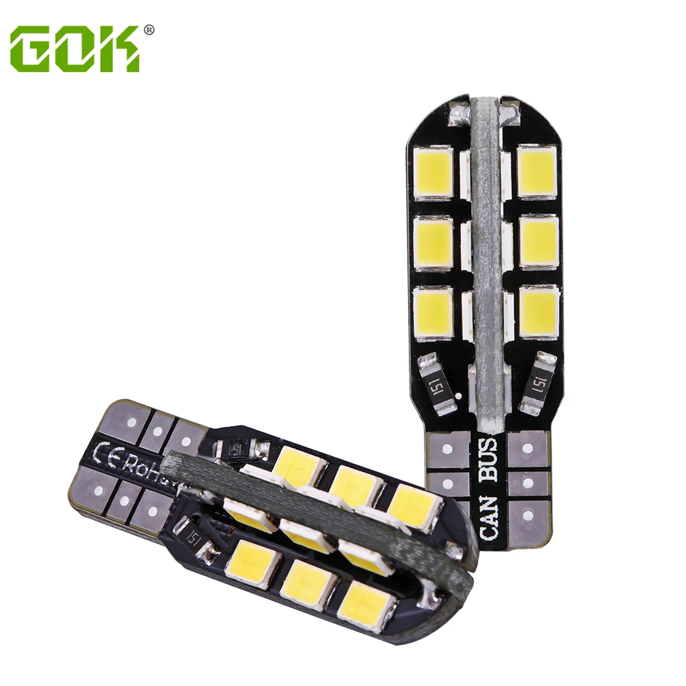 Автомобильные светодиодные лампы Canbus T10 24smd для чтения 2835 W5W t10 50 шт./лот 24