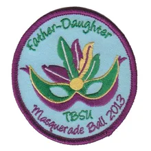 Вышитый патч для Маскарадного шара " Сделано из саржи с вышивка контуров оверлоком и основа из ПВХ Добро пожаловать минимальный заказ 50 шт