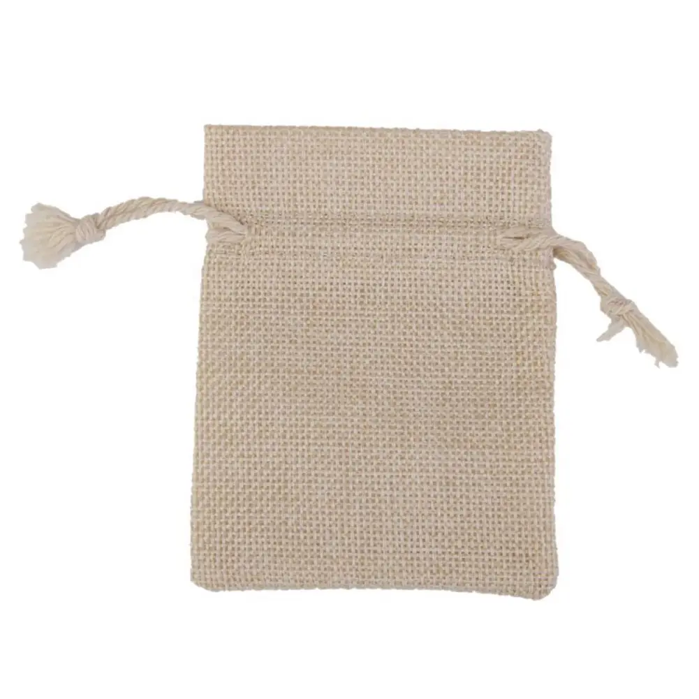 

80pcs Jewelry Gift Bags Linen Wedding Drawstring Jute Bag