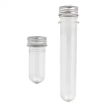 5 шт./лот, высокое качество, 20 мл/40 мл, прозрачная маска для ванны, тест на соль, пластиковая трубка с алюминиевой крышкой, пустая прозрачная ПЭТ Косметическая трубка