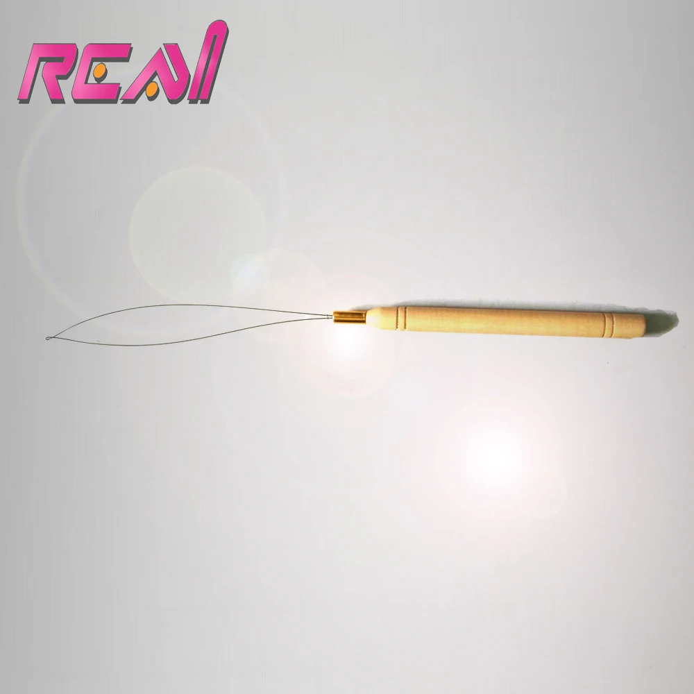 

10 Pcs Micro Rings Loop Tool Loop Threader Pulling Needle Used With Hair Plier And Micro Beads For Feather Hair Extension Tools