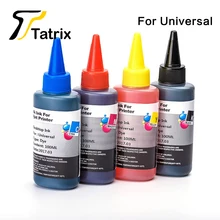 Tatrix 4X100 мл универсальные чернила для многоразового картриджа ciss совместим с принтером hp/Epson/Brother/Canon