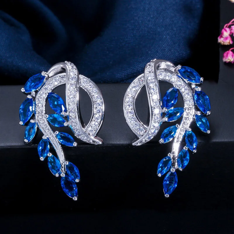 Женские вечерние Ги гвоздики серебряного цвета с фианитом|drop stud earrings|stud earringsbig
