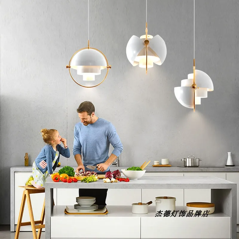 Датская современная металлическая люстра полукруглая деформационная лампа luminaria Персонализированная столовая люстра освещение