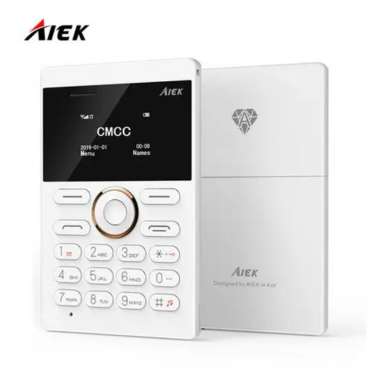 New arrival Ultra Thin AIEK AEKU E1 Mini Cell Card Phone Student unlocked Mobile Phone Pocket