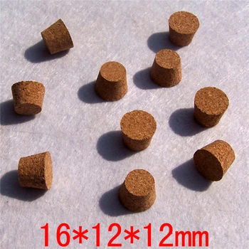 

16*12*12mm Glass Test Tube Stoppers Small Glass Bottle Soft Corks Free Shipping 100pcs