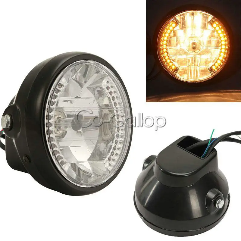 

7" Motorcycle Headlight LED Turn Signal Light For Suzuki Boulevard Intruder M50 M90 C50 C90/Kawasaki VN 1500 1600 900 Custom