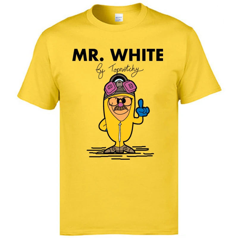 Fitness TightCool Short Sleeve Tops Shirt Summer New Coming Round Neck Pure Cotton Tops Tees Men T-Shirt MR. WHITE MR. WHITE yellow