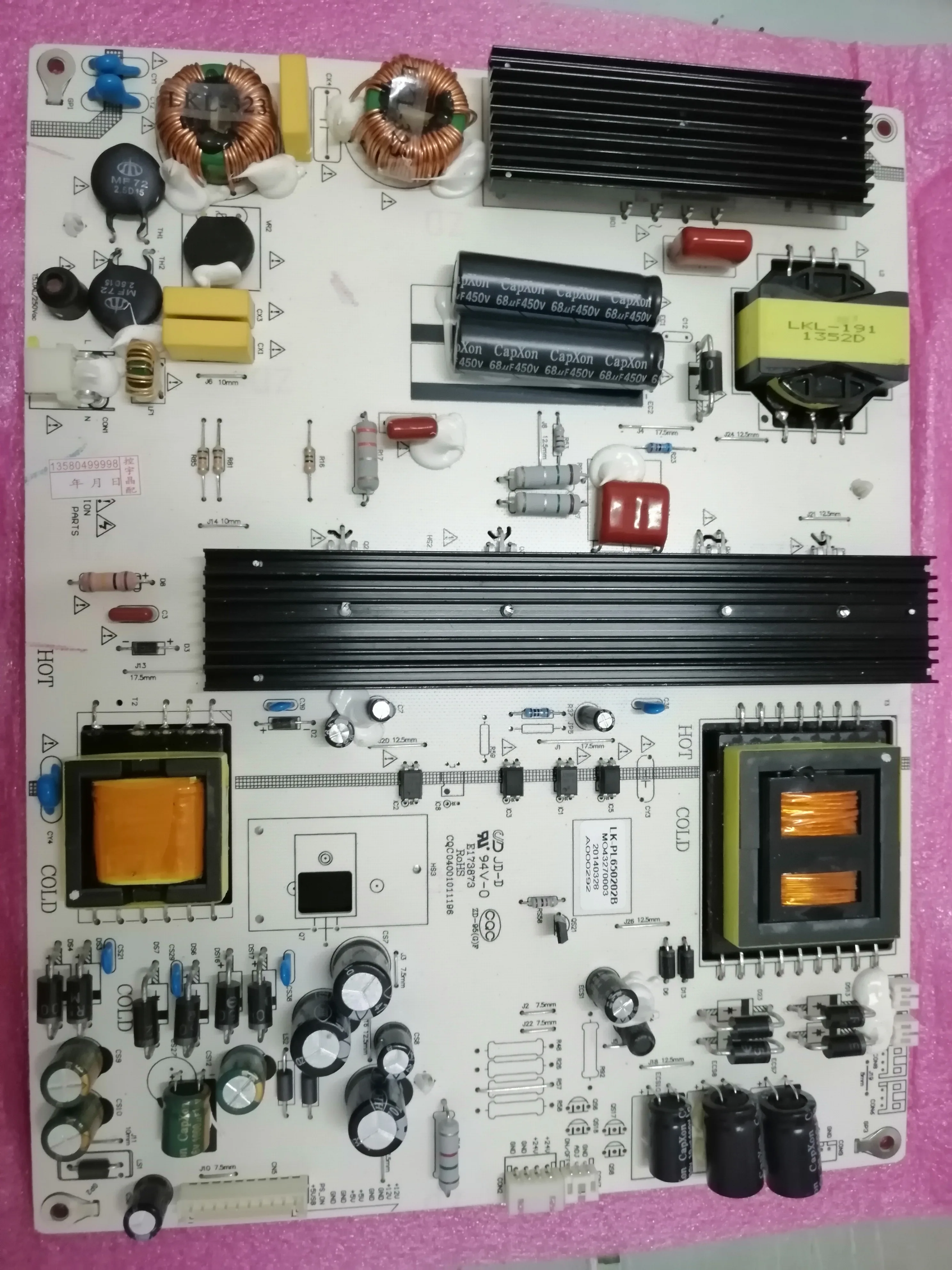 

CQC04001011196 LK-0P416001A LK-PL650202B LKP-236 connect wtih POWER SUPPLY board inverter LCD BoarD 32 INCH T-CON connect board